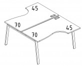 А4 Бенч-система на металлокаркасе TRE, арт. А4 Б3 1850