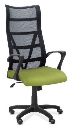 Кресло Топ с высокой спинкой, подлокотники пластик, ткань