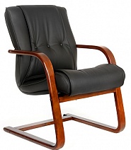 Кресло посетителя CHAIRMAN 653V, натуральная кожа (CH-653V)