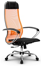 Кресло руководителя Метта К-4 (Комплект №4, осн.17833), цвет оранжевый/черный