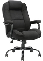Кресло руководителя Extra Strong HL-ES01, повышенной прочности, нагрузка до 200 кг,  обивка ткань черно-серого цвета