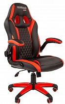 Геймерское кресло GAME 15, черный-красный