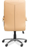 Кресло руководителя Атлант Х с мягкими накладками на подлокотниках, хром, экокожа Премиум4