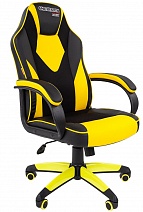 Геймерское кресло GAME 17, черный-желтый