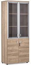 LAVA  Шкаф для документов комбинированный со стеклянными дверцами