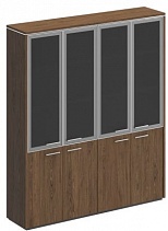 VELAR Шкафы для документов ВЛ 360 со стеклянными дверями, шпон  (Комплект из 2-х шкафов)