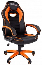 Геймерское кресло GAME 16, черный-оранжевый
