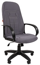 Кресло офисное CHAIRMAN 727, ткань OS черная, серая (CH-727)