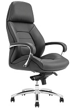 Кресло руководителя Monolith HL-ES08, повышенной прочности, нагрузка до 200 кг, экокожа черная