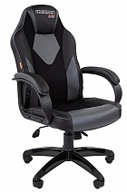 Геймерское кресло GAME 17, черный-серый