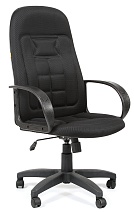 Кресло офисное CHAIRMAN 727, ткань TW черная, серая (CH-727)