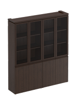 Mark Шкаф для документов со стеклянными дверцами МК 360 (Комплект из 2-х шкафов для документов)